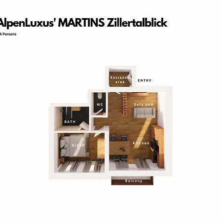 Alpenluxus Presents - Martins Zillertalblick With Parking Space And Balcony * Schlitters